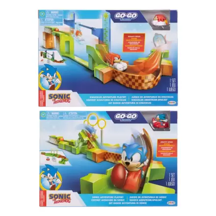 Sonic - The Hedgehog Go Go Racers Launching ramps Sonic & Knuckles Mini figura játékkészlet termékfotója