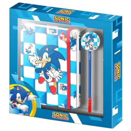 Sonic The Hedgehog Kék Lay keményfedeles füzet és toll csomag termékfotója