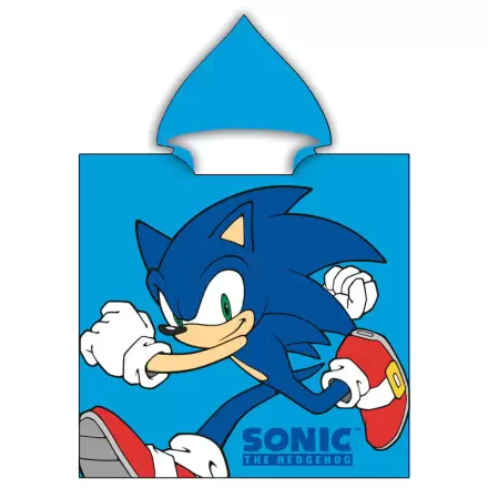 Sonic The Hedgehog mikroszálas poncsó törölköző termékfotó