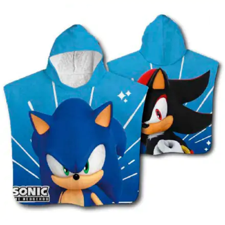 Sonic The Hedgehog mikroszálas poncsó törölköző termékfotója