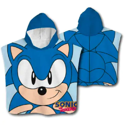 Sonic The Hedgehog mikroszálas poncsó törölköző termékfotó