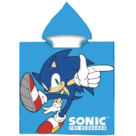 Sonic The Hedgehog mikroszálas poncsó törölköző termékfotó