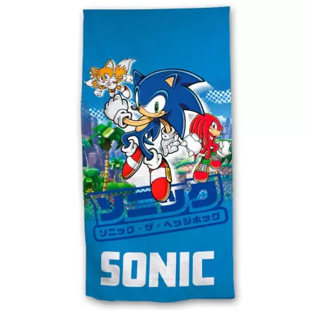 Sonic The Hedgehog mikroszálas strand törölköző termékfotója