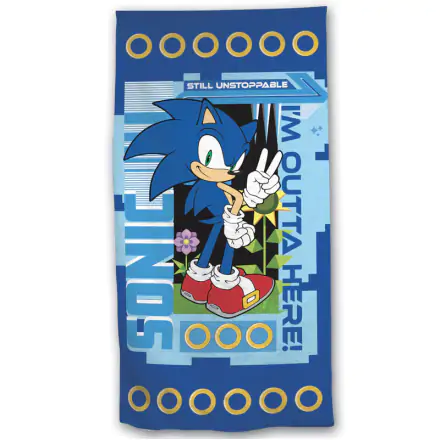 Sonic The Hedgehog mikroszálas strand törölköző termékfotója