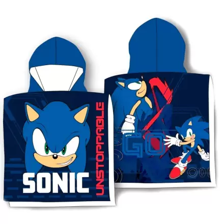 Sonic The Hedgehog pamut poncsó törölköző termékfotója