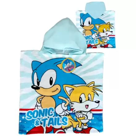 Sonic The Hedgehog pamut poncsó törölköző termékfotója