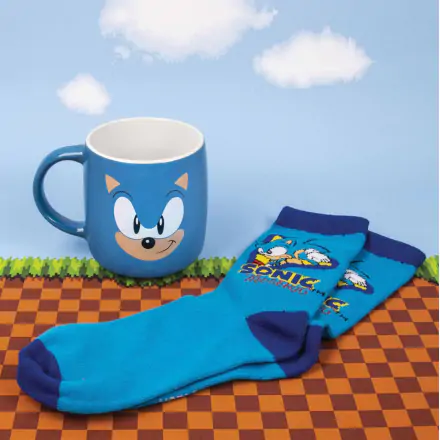 Sonic the Hedgehog Sonic bögre és zokni csomag termékfotója