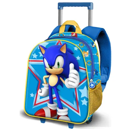 Sonic the Hedgehog Star 3D gurulós táska 31cm termékfotó