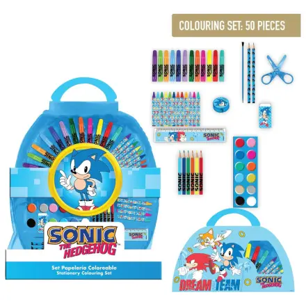 Sonic the Hedgehog stationery színező csomag termékfotó