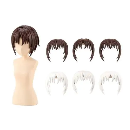 Sousai Shojo Teien 1/10 After School Short Wigs Type A White & Choco Brown modell készlet kiegészítő csomag termékfotó