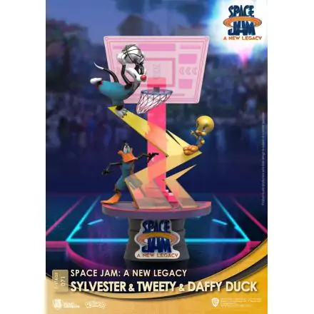 Space Jam: A New Legacy D-Stage Sylvester & Tweety & Daffy Duck New Version PVC Diorama szobor 15 cm termékfotója