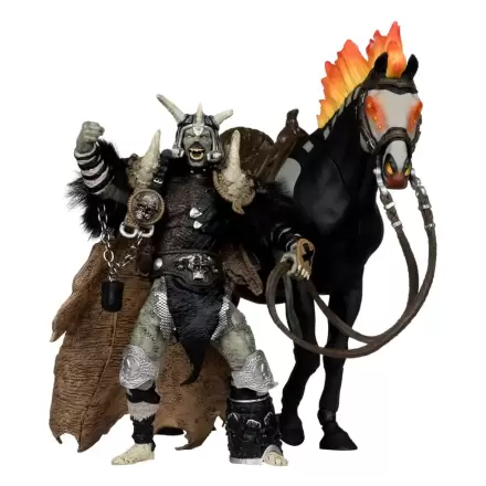 Spawn Bloodaxe with Horse (Spawn: The Dark Ages) (McFarlane Toys 30th Anniversary) (Gold Label) akciófigura 18 cm termékfotó