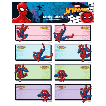 Spider-Man füzetcímke termékfotó