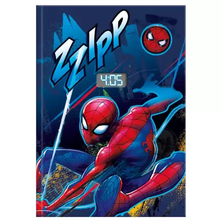 Spider-Man jegyzetfüzet órával termékfotó