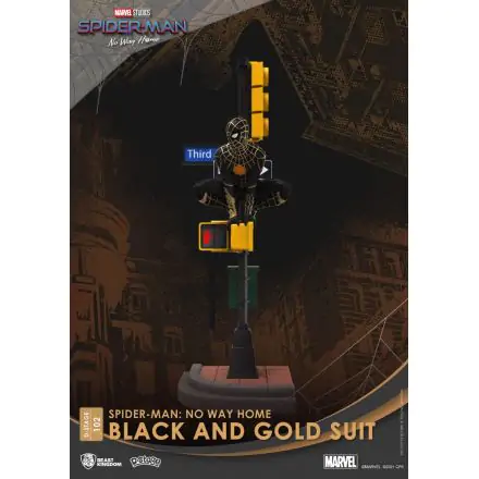 Spider-Man: No Way Home D-Stage Spider-Man Black and Gold Suit PVC Dioráma szobor 25 cm termékfotó