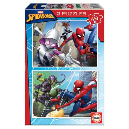 Spider Man puzzle 2x48db-os termékfotója