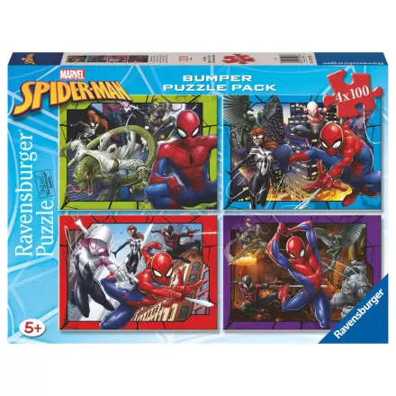 Spider-Man puzzle 4x100db-os termékfotó