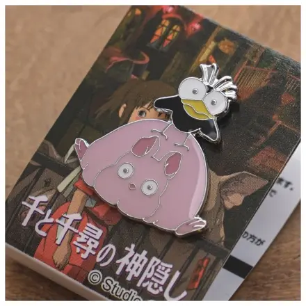 Spirited Away Fly Bird and Boh Mouse kitűző termékfotó