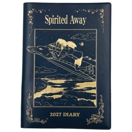 Spirited Away Haku dragon & Chihiro blue gold foil keményfedeles füzet termékfotó