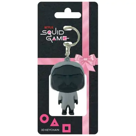 Squid Game Mask Man 3D gumis kulcstartó 6 cm termékfotó