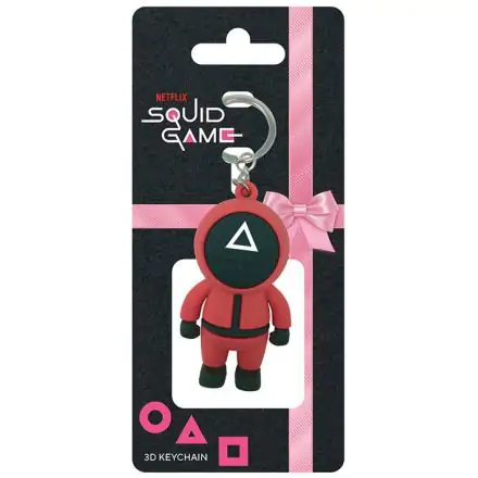 Squid Game Triangle Guard 3D gumis kulcstartó 6 cm termékfotó