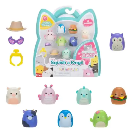 Squishmallow Squish a longs Style 1 8 db-os Mini figura csomag 3 cm termékfotó