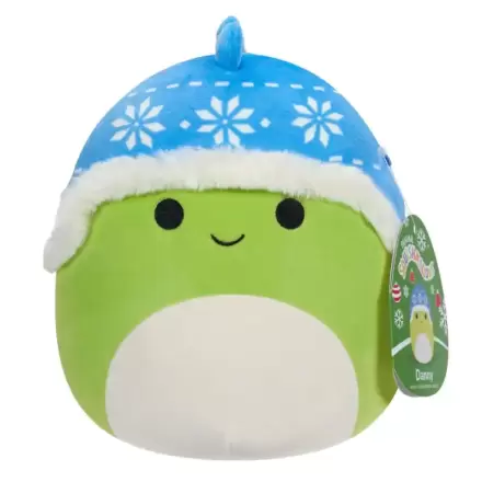 Squishmallows Christmas Danny the Dinosaur plüss figura 12 cm termékfotó