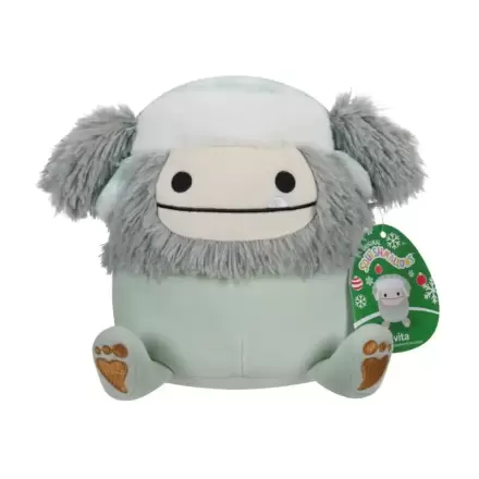 Squishmallows Christmas Evita the Bigfoot with Trapper Hat plüss figura 12 cm termékfotó