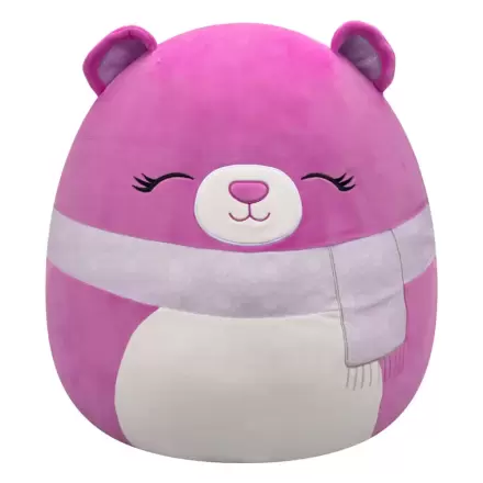 Squishmallows Purple Bear with Closed Eyes and Scarf Crisanta plüss figura 50 cm termékfotója