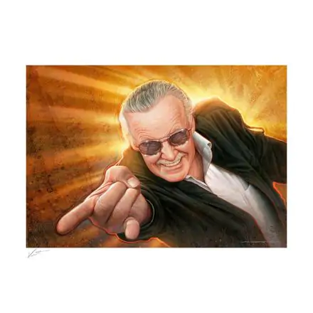 Stan Lee Fine Art Print Stan `The Man´ Lee by Jerry Vanderstelt 61 x 46 cm - keretezetlen vászonkép termékfotó
