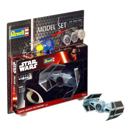 Star Wars 1/121 Model Set Darth Vader's TIE Fighter modell készlet 7 cm termékfotó