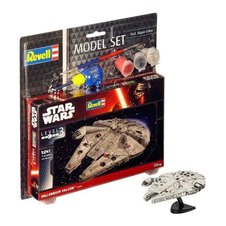 Star Wars Model Kit 1/241 Model Set Millennium Falcon 10 cm termékfotója