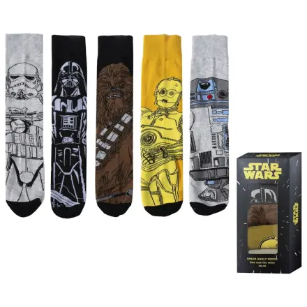 Star Wars 5db-os felnőtt zokni csomag termékfotó