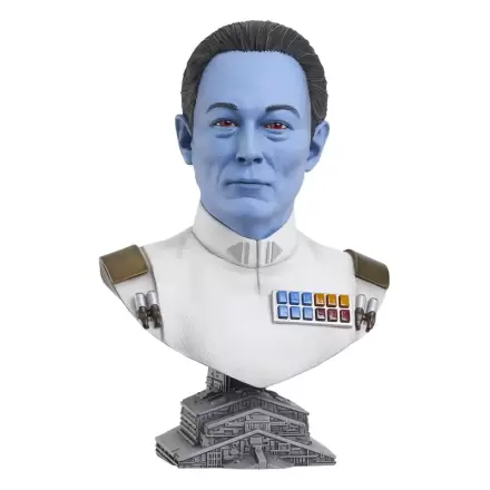 Star Wars: Ahsoka Legends in 3D 1/2 Grand Admiral Thrawn mellszobor figura 25 cm termékfotó