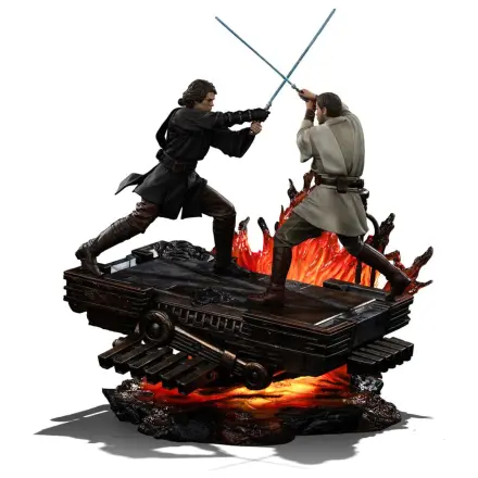 Star Wars Art Scale 1/10 Anakin vs. Obi Wan szobor figura 34 cm termékfotó