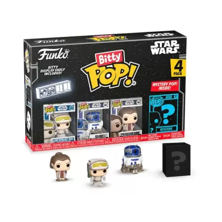 Star Wars Bitty Funko POP! Vinyl figura 4 db-os csomag Luke 2,5 cm termékfotója