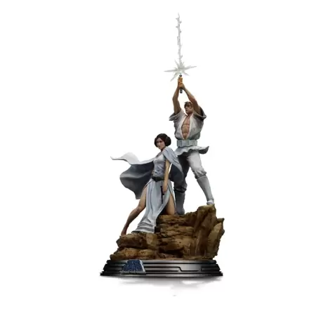 Star Wars Deluxe Art Scale 1/10 Luke and Leia szobor figura 41 cm termékfotója