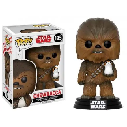 Star Wars Episode VIII Funko POP! Vinyl Bobble-Head Chewbacca & Porg 9 cm termékfotója