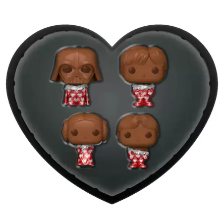 Star Wars Valentines Choc Funko Pocket POP 4 db-os figura csomag 4 cm termékfotója