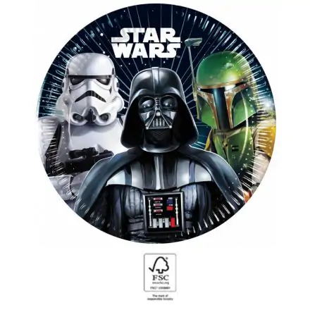 Star Wars Galaxy papírtányér 8 db-os 20 cm FSC termékfotó