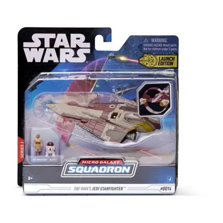 Star Wars Micro Galaxy Squadron Obi-Wan`s Jedi Starfighter jármű és figura csomag  12 cm termékfotó