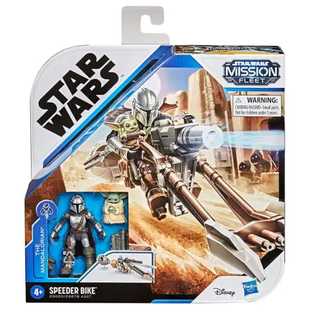 Star Wars Mission Fleet The Mandalorian Yoda A gyermek + Speeder Bike csomag figura termékfotó