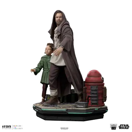 Star Wars: Obi-Wan Kenobi Deluxe Art Scale 1/10 Obi-Wan & Young Leia szobor figura 20 cm termékfotója