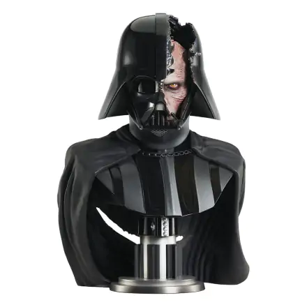 Star Wars: Obi-Wan Kenobi Legends in 3D 1/2 Darth Vader (Damaged Helmet) mellszobor figura 28 cm termékfotó