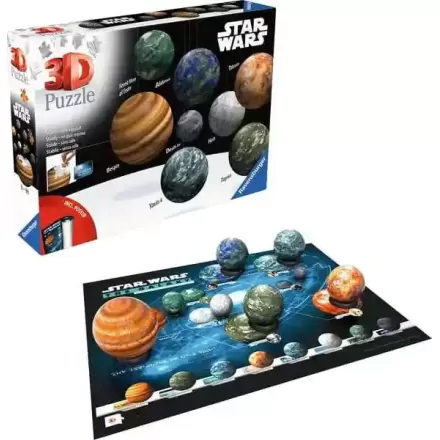 Star Wars Planets of the Star Wars Galaxy 3D puzzle (531 darab) termékfotó