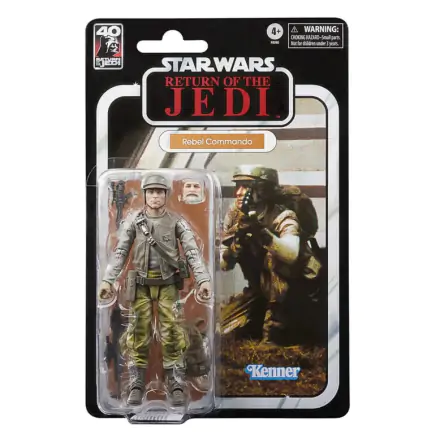 Star Wars Episode VI 40th Anniversary Black Series akciófigura Rebel Commando 15 cm termékfotója