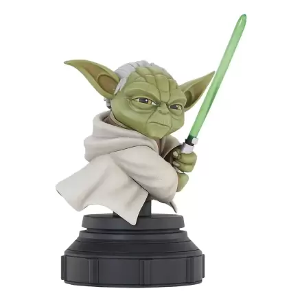 Star Wars The Clone Wars 1/7 Yoda mellszobor figura 13 cm termékfotója