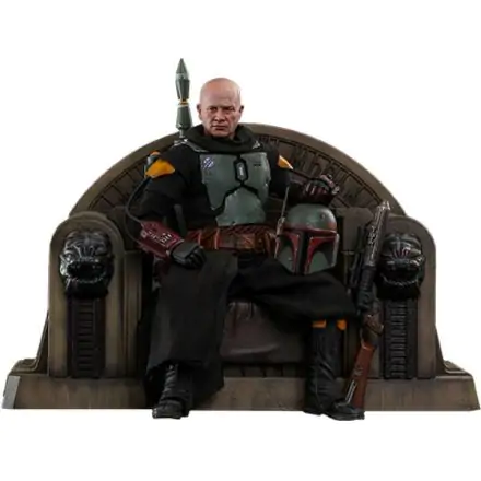 Star Wars The Mandalorian 1/6 Boba Fett (Repaint Armor) and Throne akciófigura 30 cm termékfotója