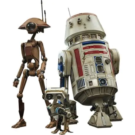 Star Wars The Mandalorian 1/6 R5-D4, Pit Droid, & BD-72 akciófigurák termékfotó