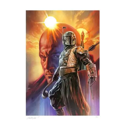 Star Wars: The Mandalorian Art Print Boba Fett: The Gunslinger 46 x 61 cm - keretezetlen vászonkép termékfotó